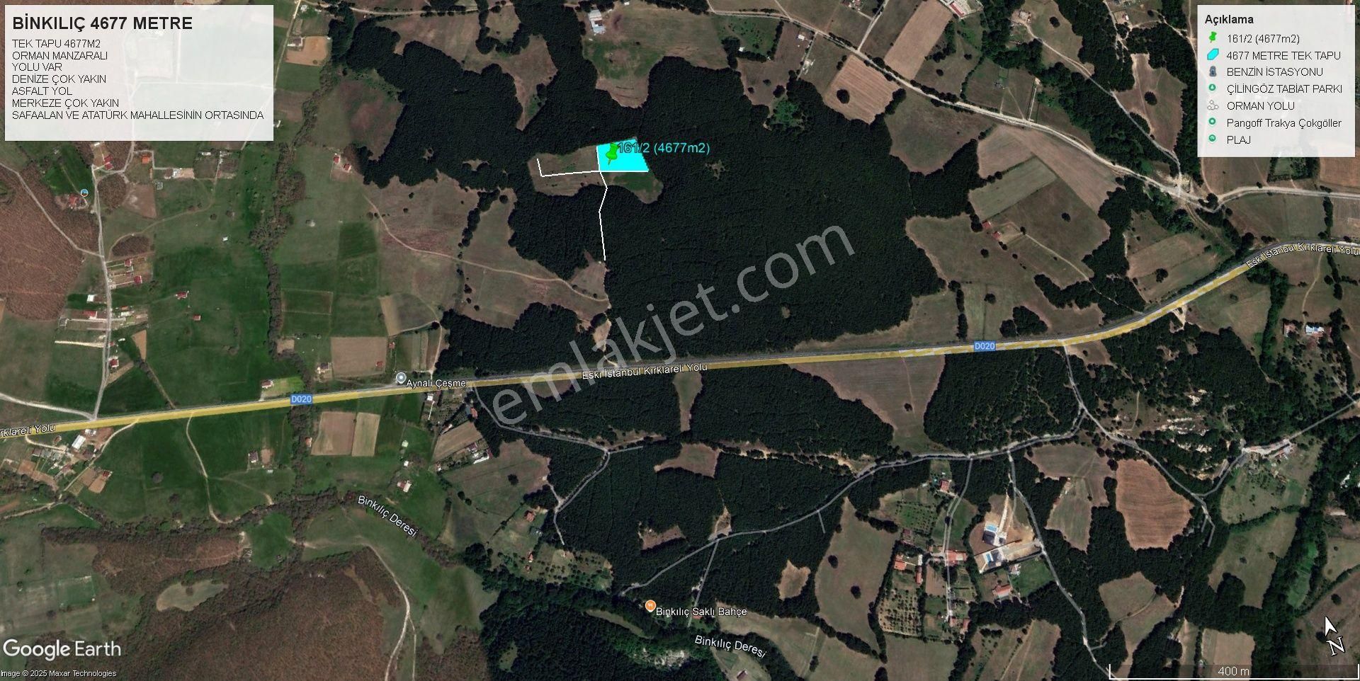 Çatalca Binkılıçta Doğa Manzaralı 4.5 Dönüm Tek Tapu - Görsel 6