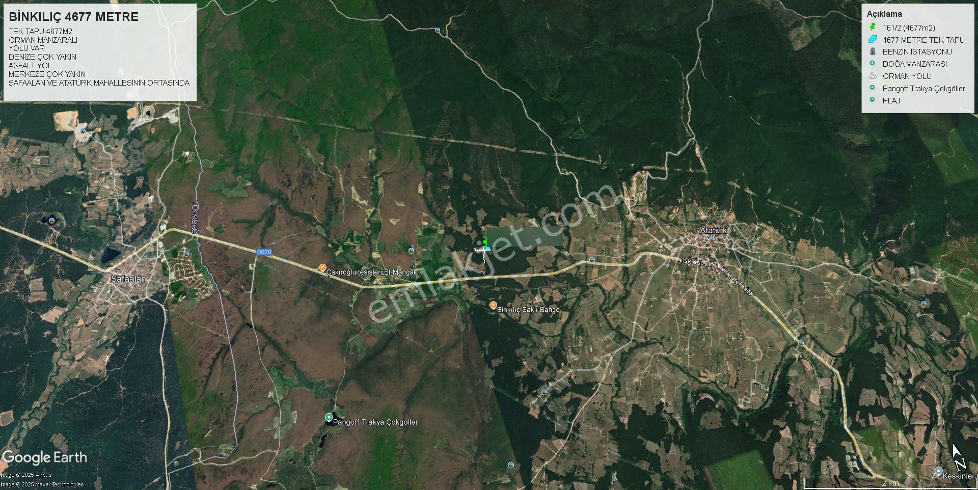 Çatalca Binkılıçta Doğa Manzaralı 4.5 Dönüm Tek Tapu - Görsel 3