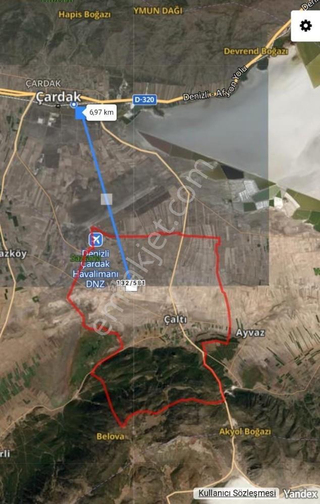 Denizli Çardak Çaltı Havaalanına 1,9 Km Uzaklıkta Satılık Bahçe - Görsel 8