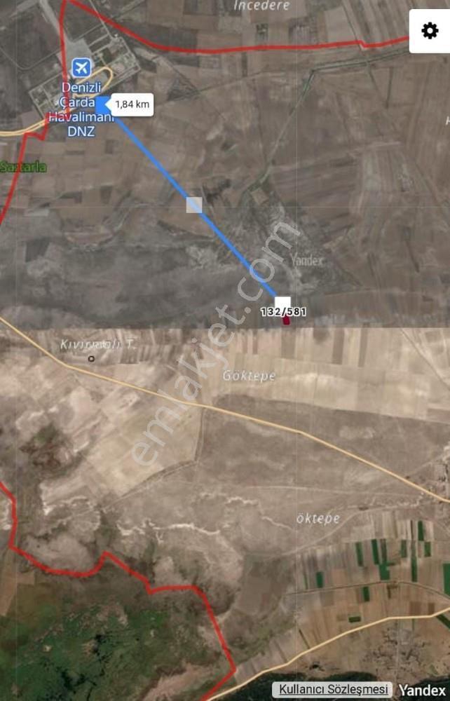 Denizli Çardak Çaltı Havaalanına 1,9 Km Uzaklıkta Satılık Bahçe - Görsel 2