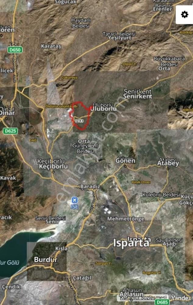 Isparta Uluborlu İleydağ Yerleşime Yakın 4633 M2 Satılık Tarla - Görsel 4