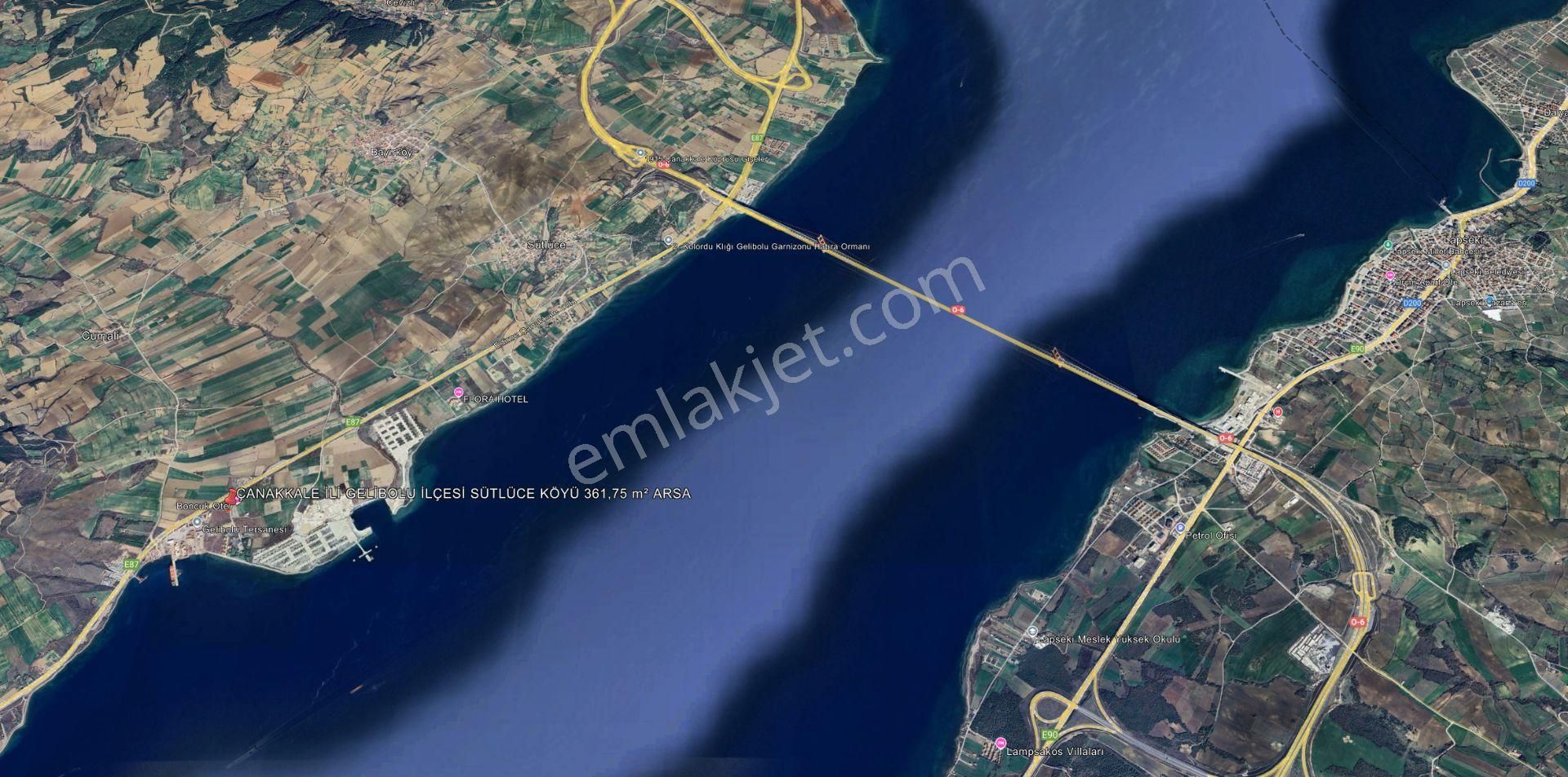 Çanakkale Gelibolu Sütlüce Köyü'nde 361,75 M² Arsa - Görsel 6