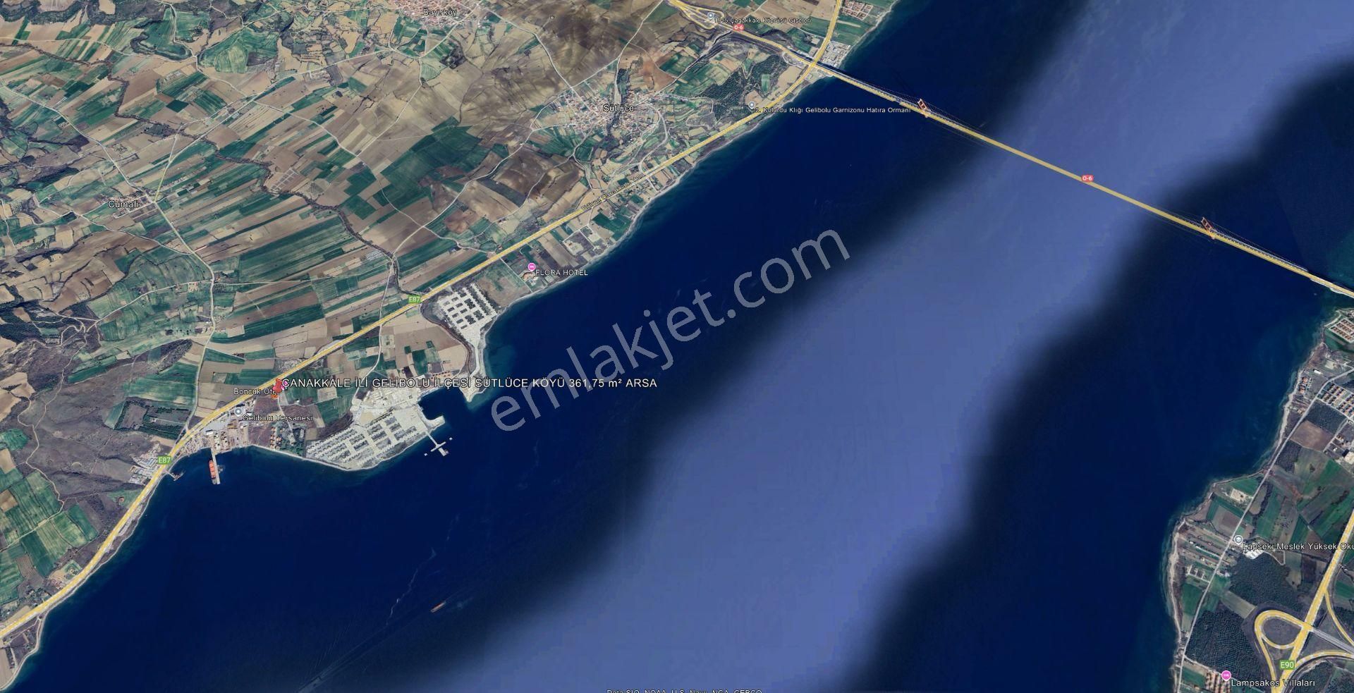 Çanakkale Gelibolu Sütlüce Köyü'nde 361,75 M² Arsa - Görsel 5
