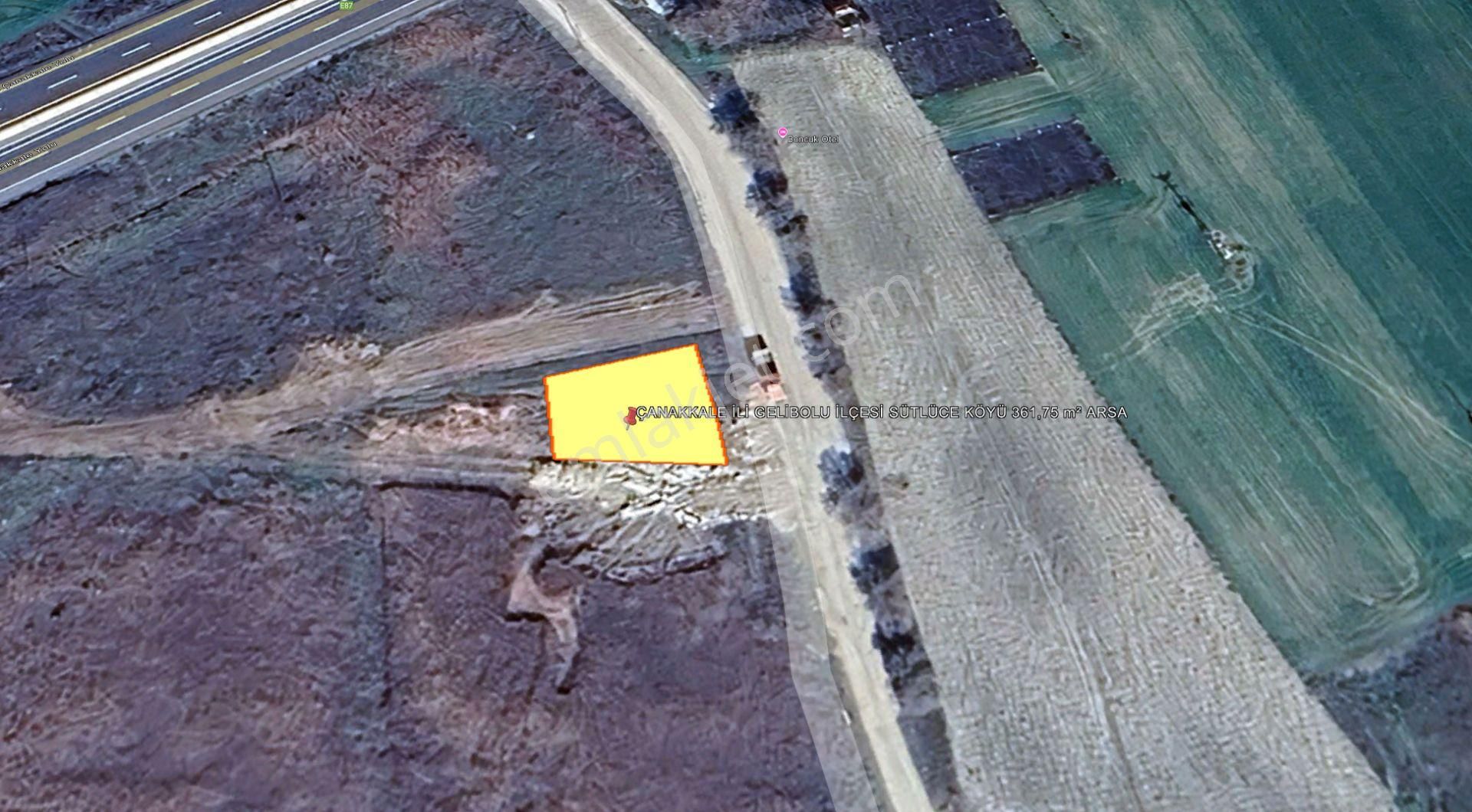 Çanakkale Gelibolu Sütlüce Köyü'nde 361,75 M² Arsa