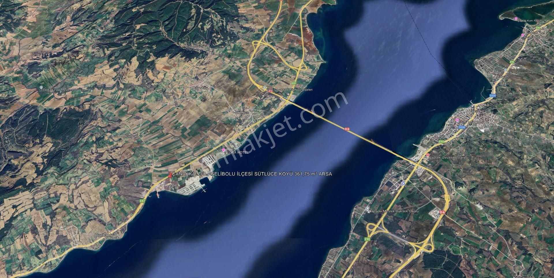 Çanakkale Gelibolu Sütlüce Köyü'nde 361,75 M² Arsa - Görsel 4