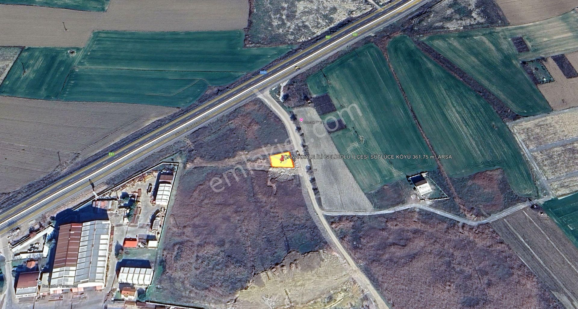 Çanakkale Gelibolu Sütlüce Köyü'nde 361,75 M² Arsa - Görsel 3