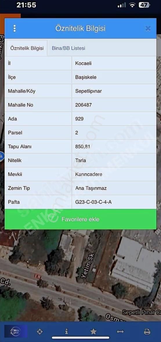 Enka'dan Başiskele Sepetlipınarda Satılık Ticari/sanayi Arsa - Görsel 4