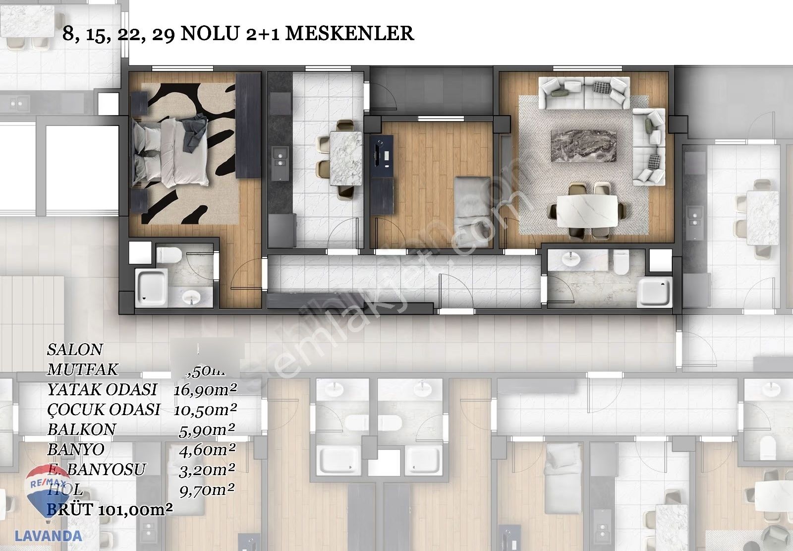 Remax Lavanda'dan Çorlu'da Satılık Lüks 2+1 Daire - Görsel 5