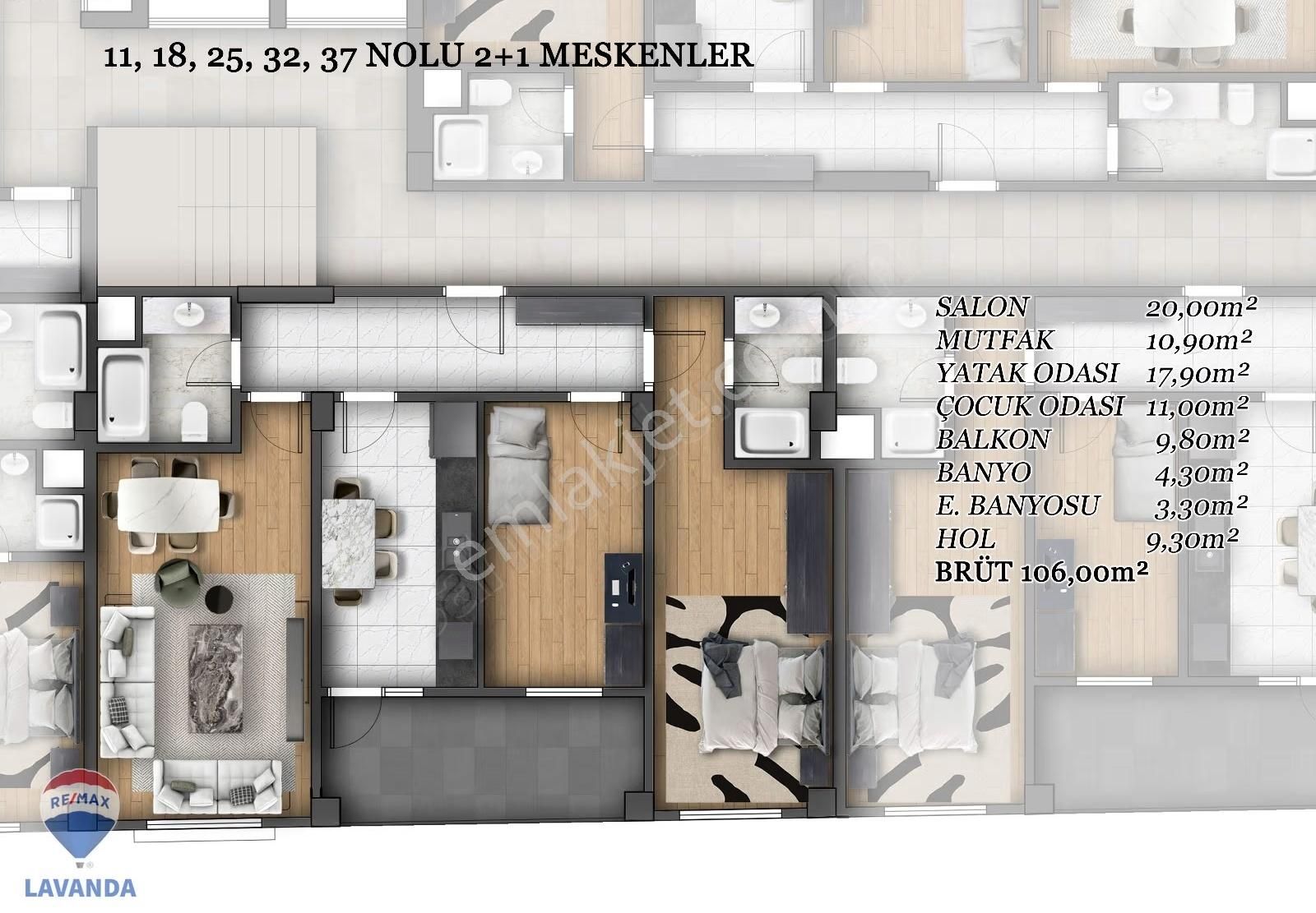 Remax Lavanda'dan Çorlu'da Satılık Lüks 2+1 Daire - Görsel 13