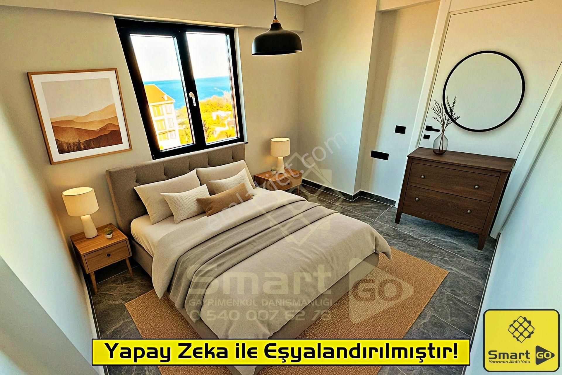 Hacıyusuf'ta 1+1 Deniz Manzaralı Eşyalı Kiralık Daire - Görsel 21