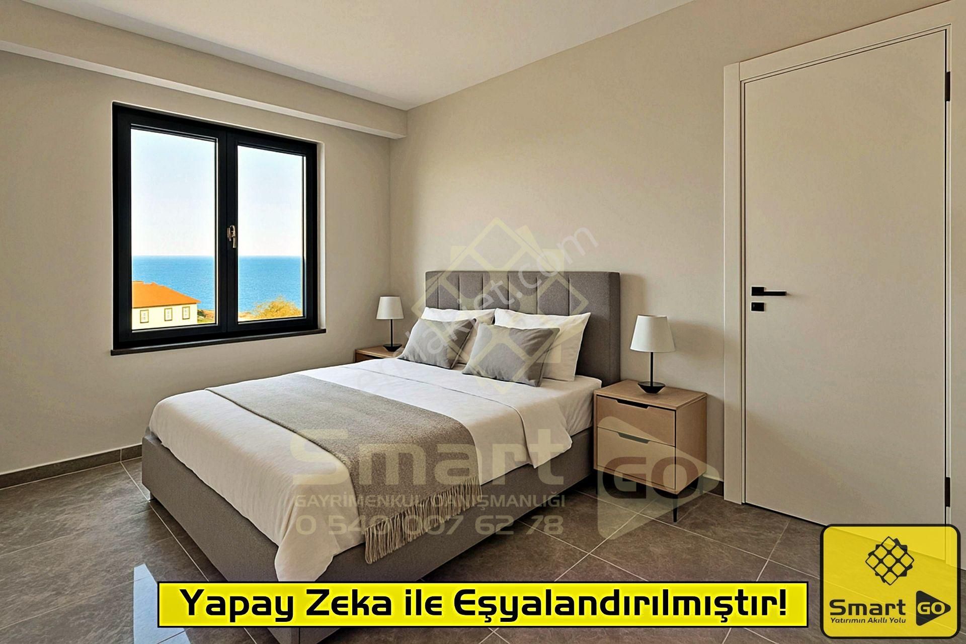 Hacıyusuf'ta 1+1 Deniz Manzaralı Eşyalı Kiralık Daire - Görsel 27