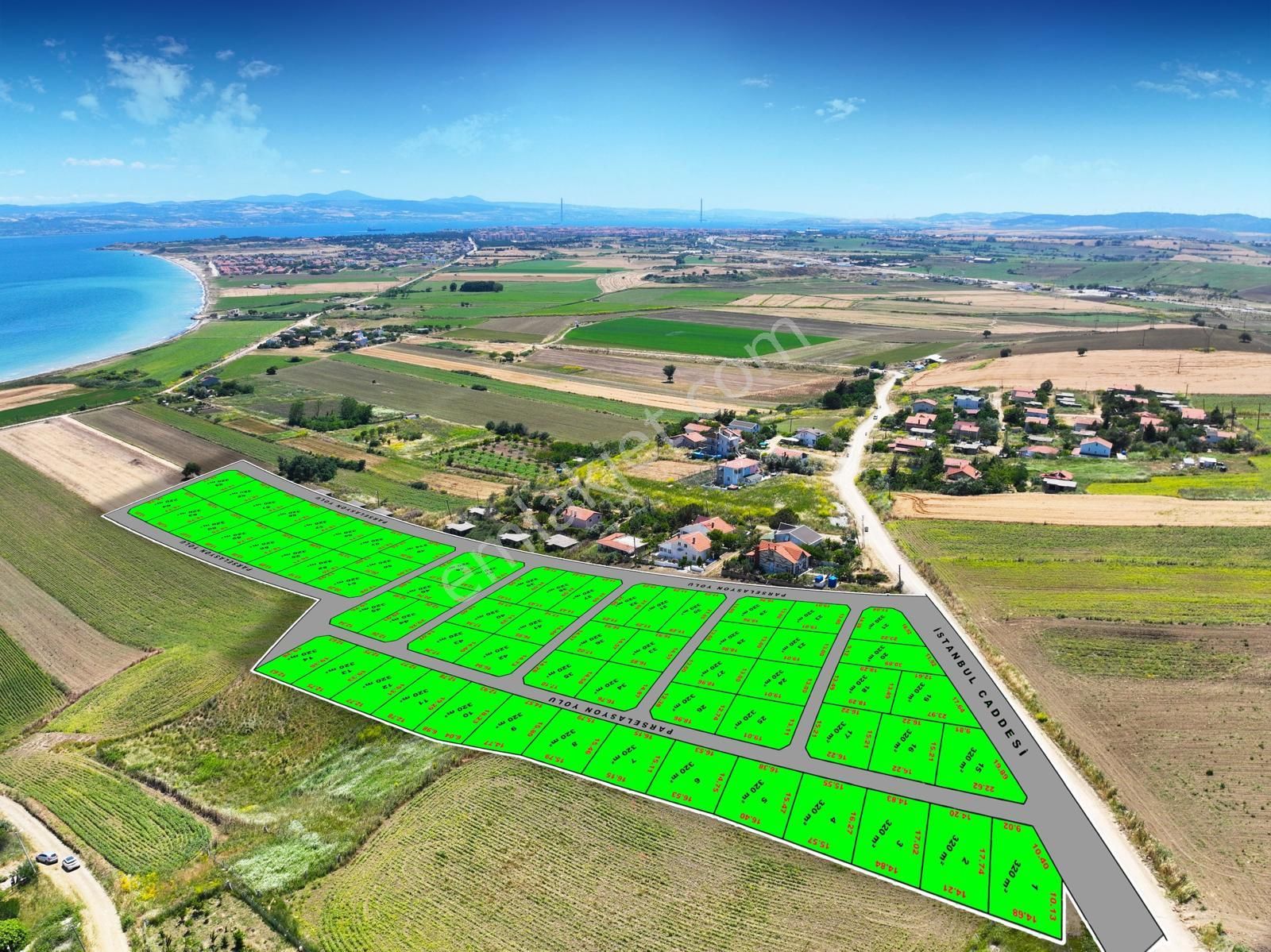 Çanakkale Gelibolu 420 Mt Deniz Manzaralı Arsa - Görsel 12