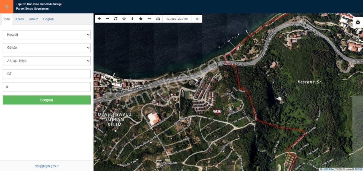Kaçmaz Emlaktan Kocaeli Gölcükte Satılık İmarlı 861m2. Arsa - Görsel 4