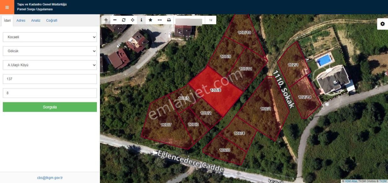 Kaçmaz Emlaktan Kocaeli Gölcükte Satılık İmarlı 861m2. Arsa