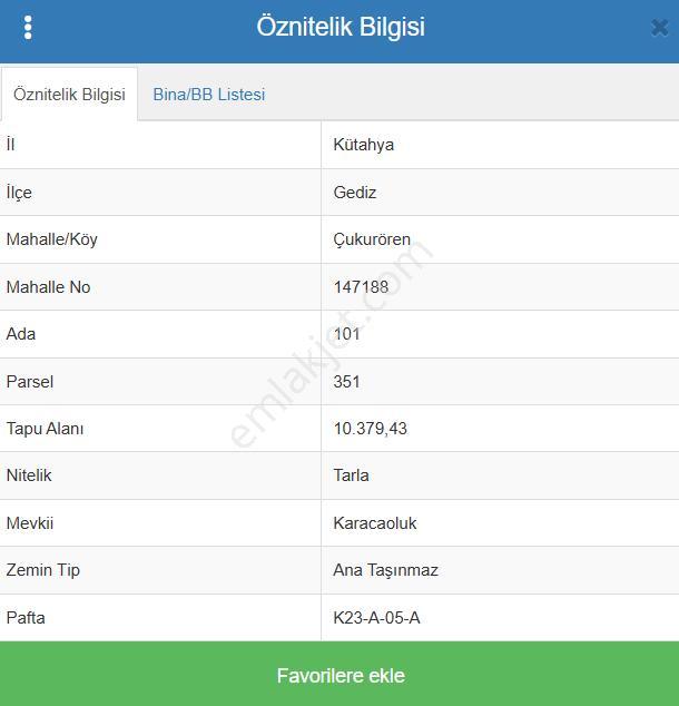 Kütahya Gediz Çukurören Köyü’nde 10.379 M² Tarla Satılıktır - Görsel 7