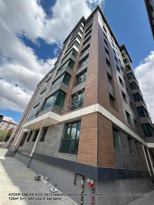 Bahçelievler Şirinevler Mah De Butik Site İçi Satılık 125m² 3+1- Sıfır Lüks 4. Kat Daire