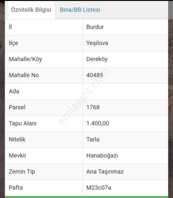 3 Parsel Satılık Tarlalar Burdur Yeşilova Büyükyaka Ağlasun Bölgeleri - Görsel 9