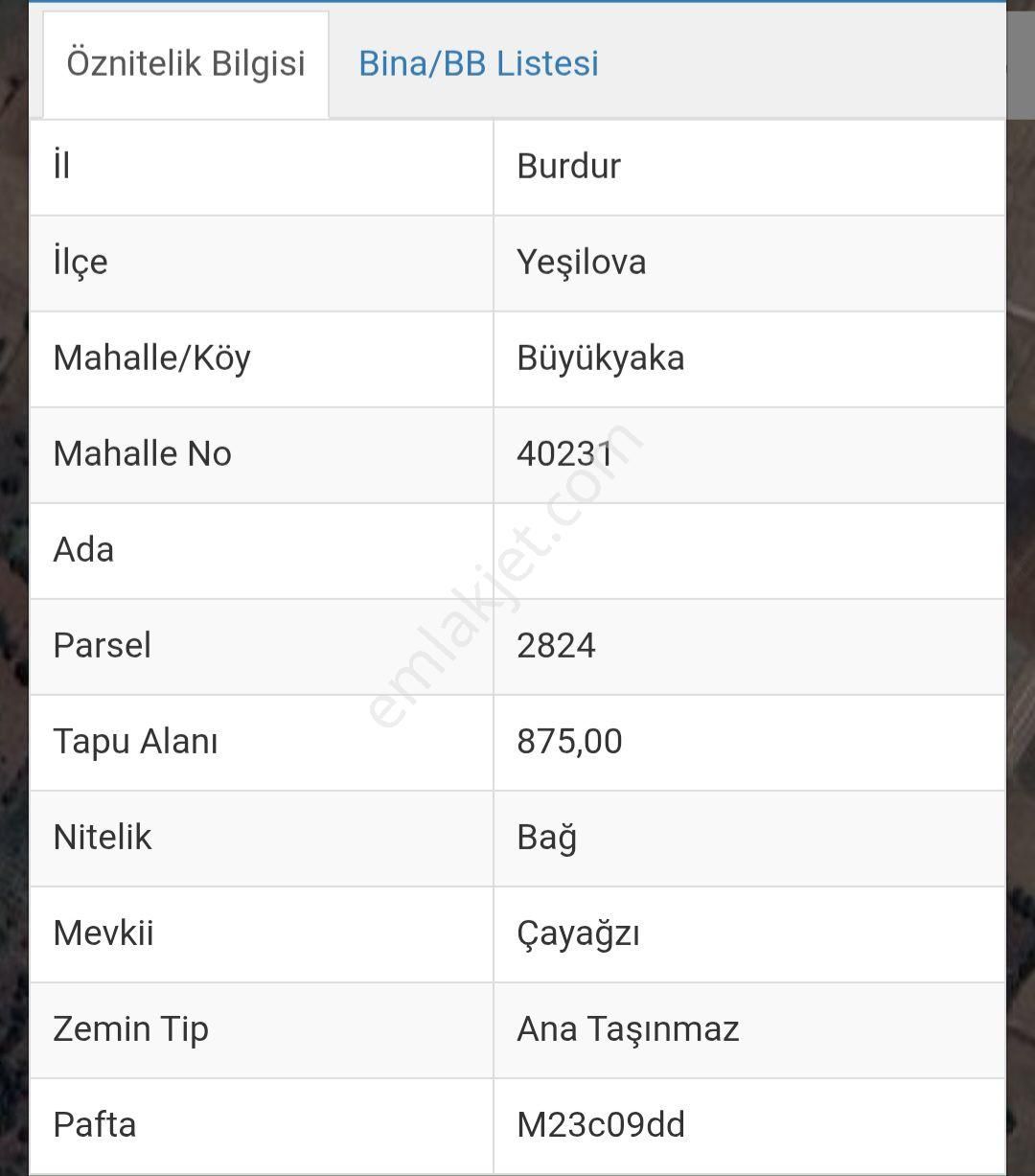 3 Parsel Satılık Tarlalar Burdur Yeşilova Büyükyaka Ağlasun Bölgeleri - Görsel 3