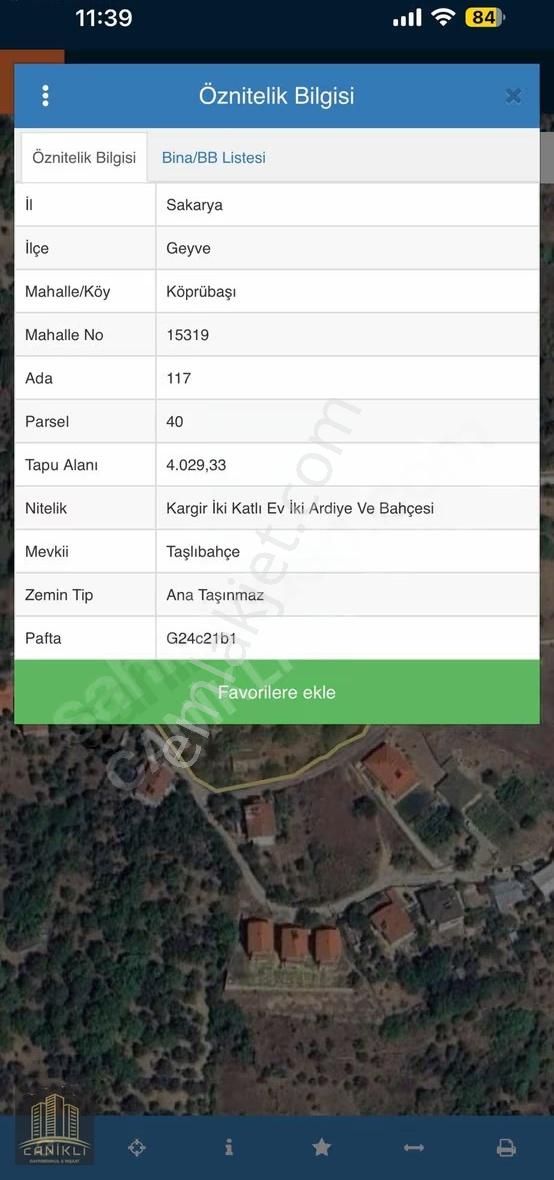 Sakarya Geyve Köprübaşın'da 4030m² Üç Katlı Ev Ve Arsası Satılık - Görsel 2