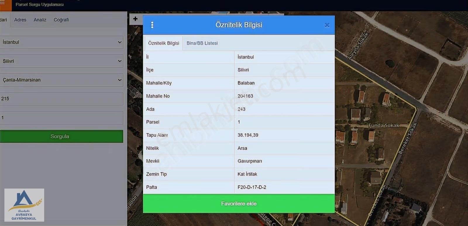 Silivri Çanta Balabanda Kat İrtifaklı 354m Villa İmarlı Arsa - Görsel 3