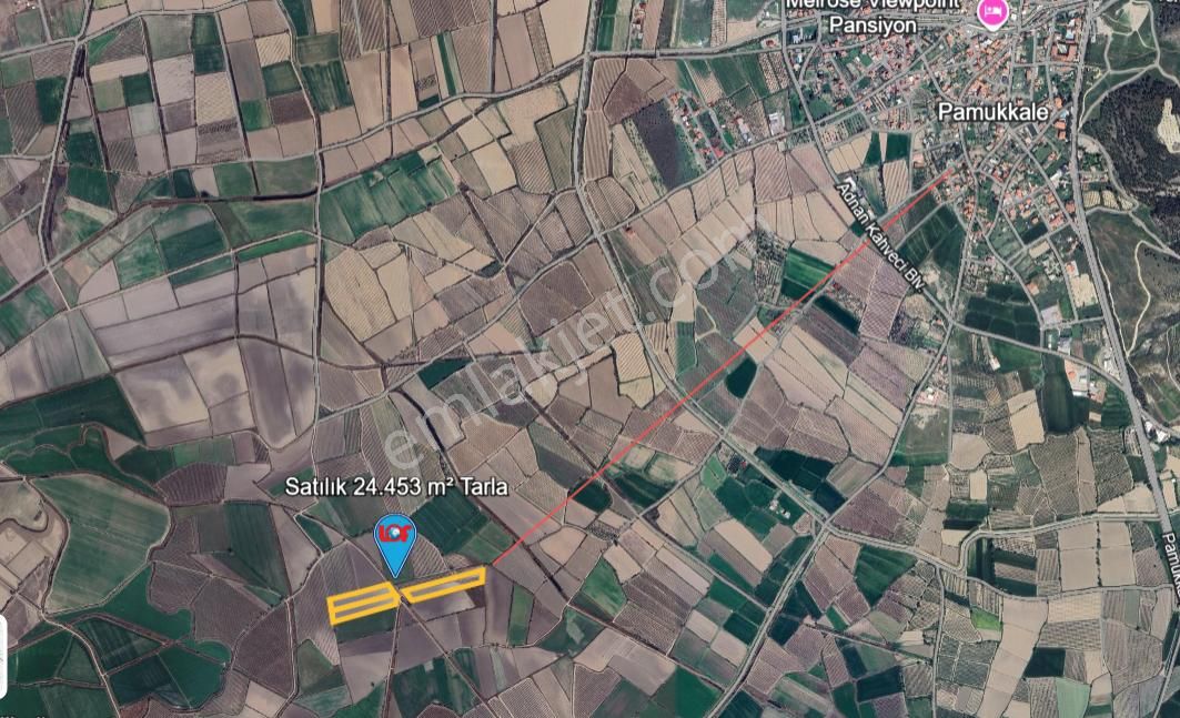 Lobby Fortisten Pamukkale'de Satılık 3 Adet Tarla - Görsel 2