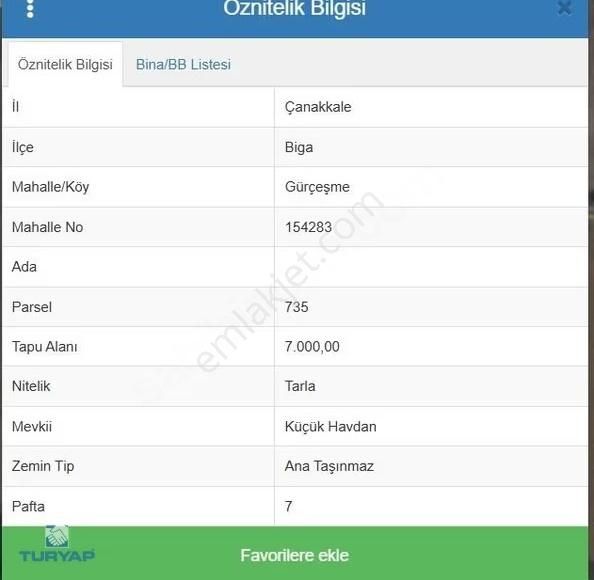 Çanakkale Biga Gürçeşme 7.000m2 Satılık Doğa Manzaralı Tarla - Görsel 5