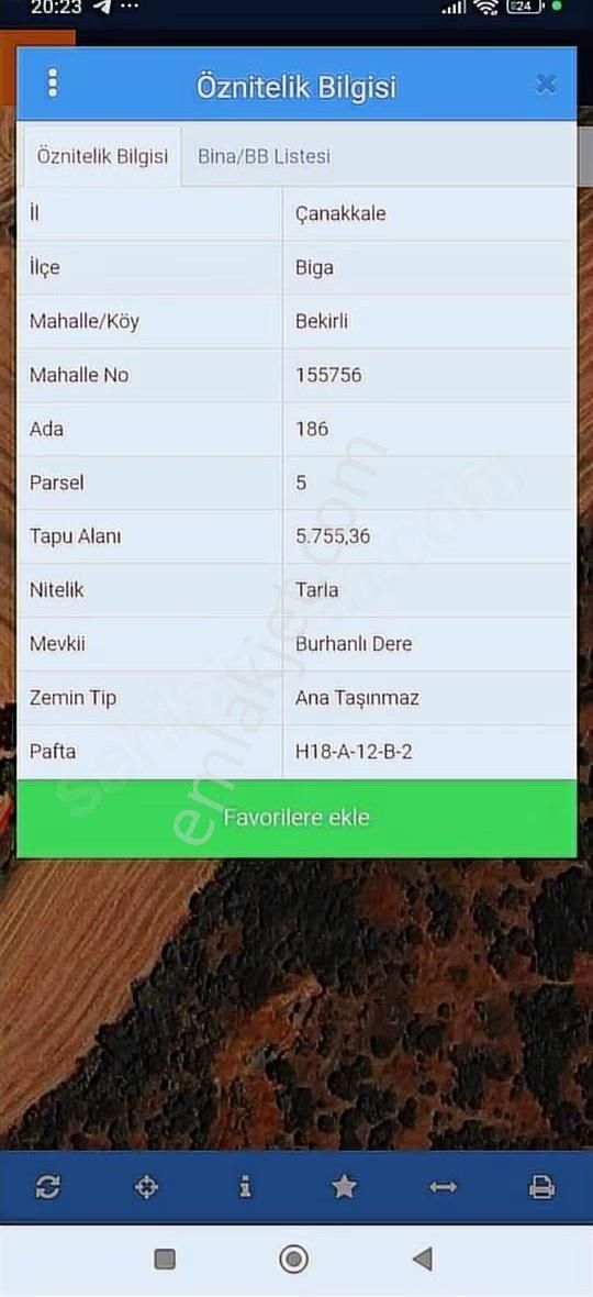 Karabiga Bekirli Köy'ün De İçinde Konteyner Olan 5,755m² Arazi - Görsel 1