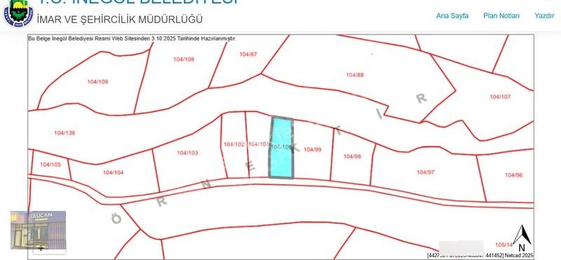 Ulucan'dan İnegöl Gündüzlü'de Satılık Fırsat Tarla - Görsel 2