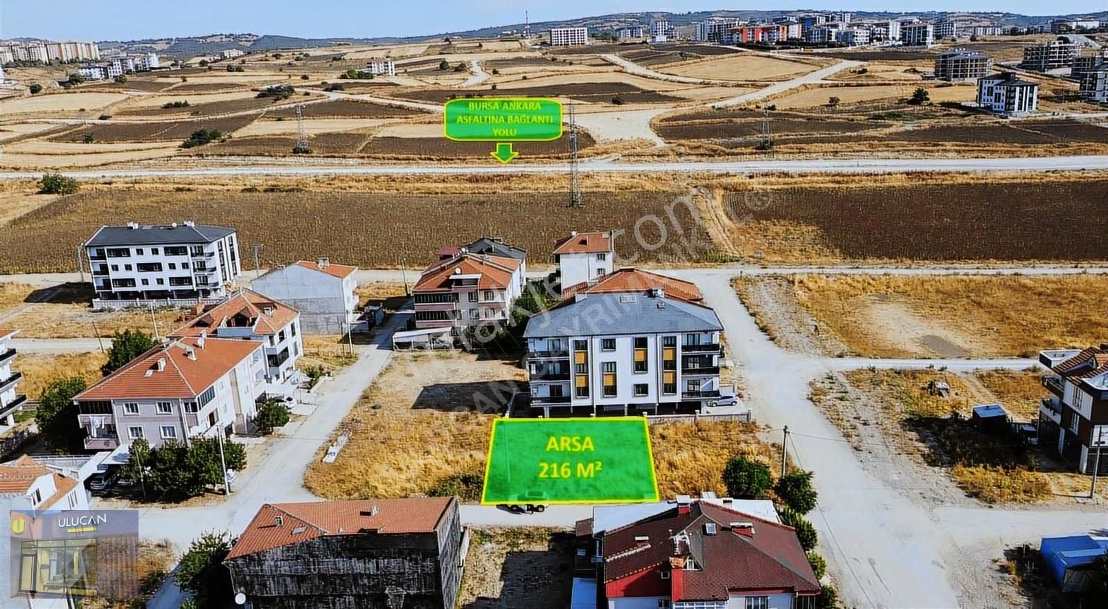 Ulucan'dan İnegöl Akhisar'da Satılık Mükemmel Konumda Arsa