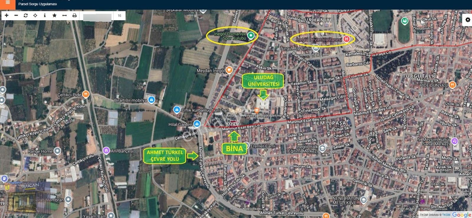 Ulucan'dan İnegöl Uludağ Üniversitesinin Yanı Köşe Arsa+bina - Görsel 5