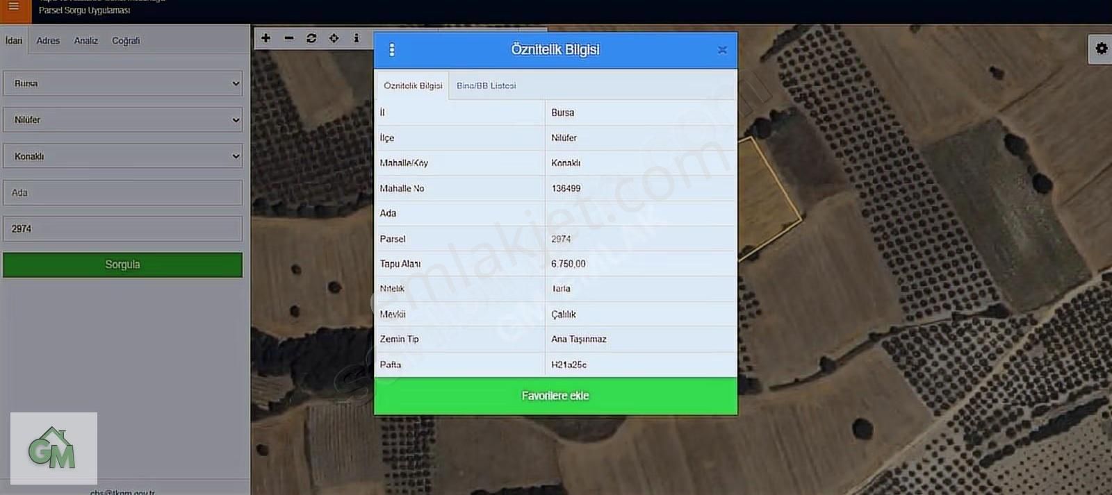 Nilüfer Konaklıda Teknosab Bölgesi Yatırımlık 6.7 Dönüm Tarla - Görsel 2