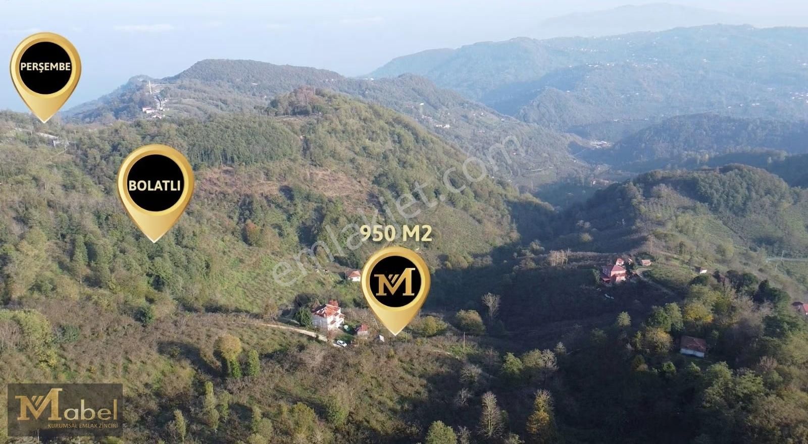 Mabel Gayrimenkul-kirazlimanında Panoramik Manzaralı Arsa+ev - Görsel 3