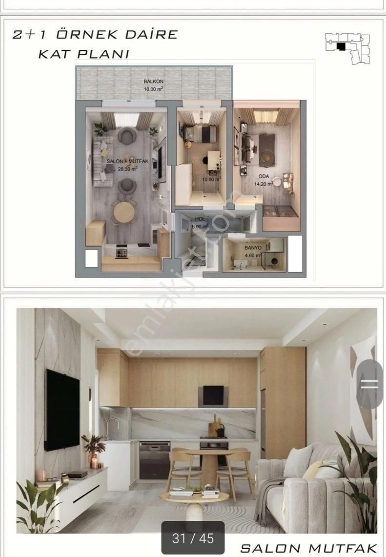 İzmir Bornova Dap Yapı Arkasında//hızla Yükselen Projede/site İçi 2+1/3+1/uygunfiyata Satılıkdairler - Görsel 23