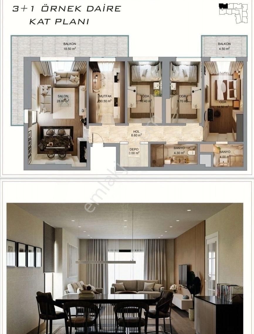 İzmir Bornova Dap Yapı Arkasında//hızla Yükselen Projede/site İçi 2+1/3+1/uygunfiyata Satılıkdairler - Görsel 3