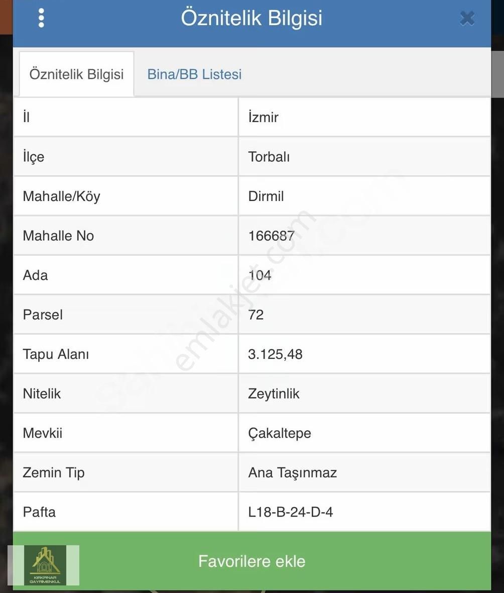 Torbalı Dirmil Köyünde Satılık 3125m2 Fırsat Arsa - Görsel 3