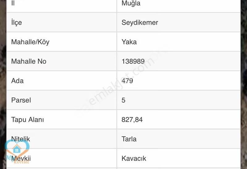 Mykonut'tan Seydikemer Yaka Mahallesinde Satılık Tarla - Görsel 3