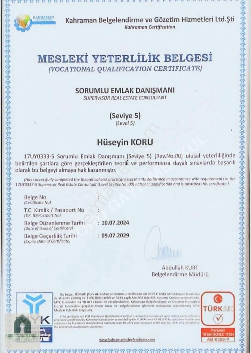 Koru Emlak'dan Satılık 2+1 İskanlı Limitsiz Kredili Fırsat Daire - Görsel 5