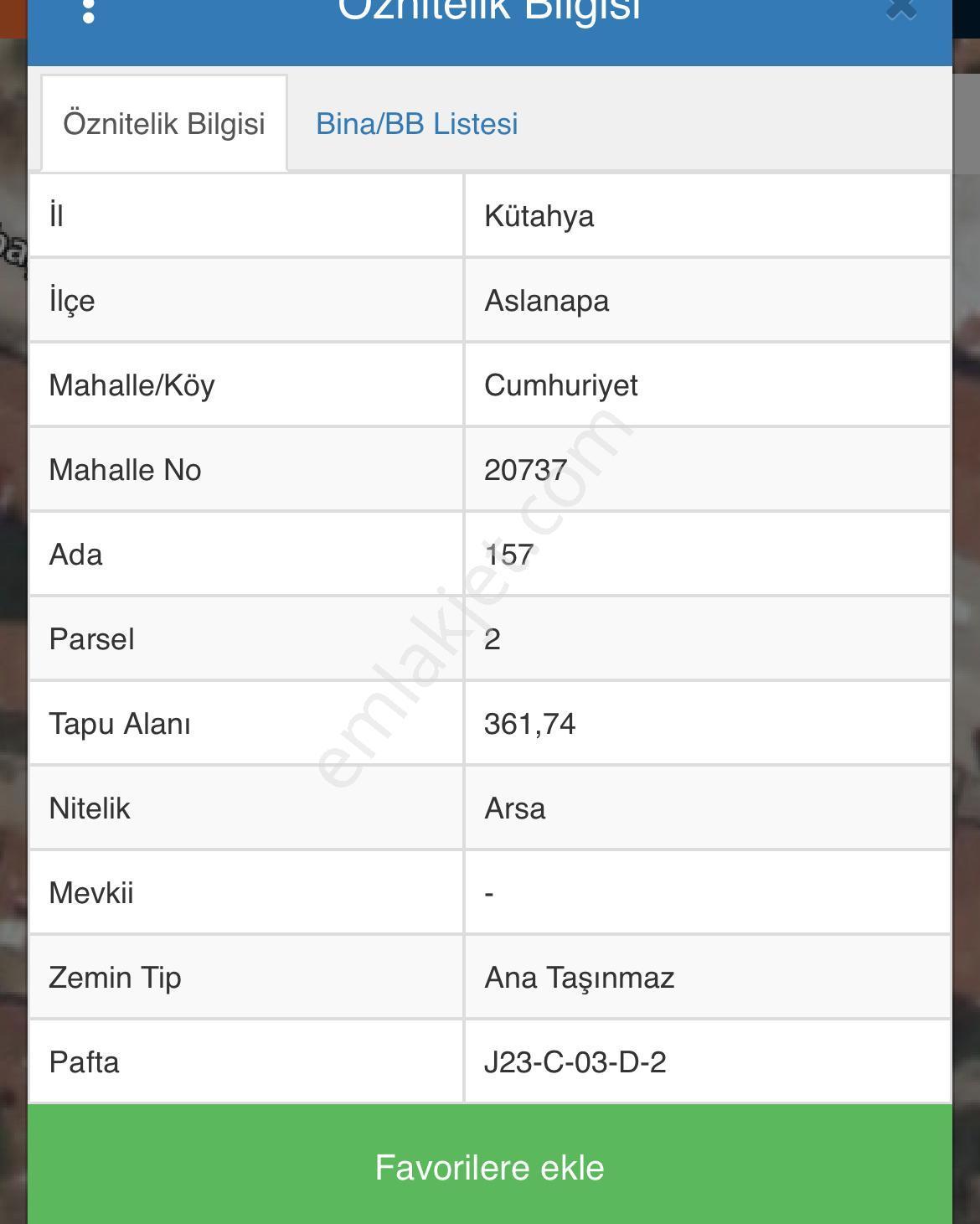 Deniz Yiğit'ten Aslanapa Cumhuriyet Mah. Satılık Yol Cepheli 361 M2 İmarlı Arsa - Görsel 6