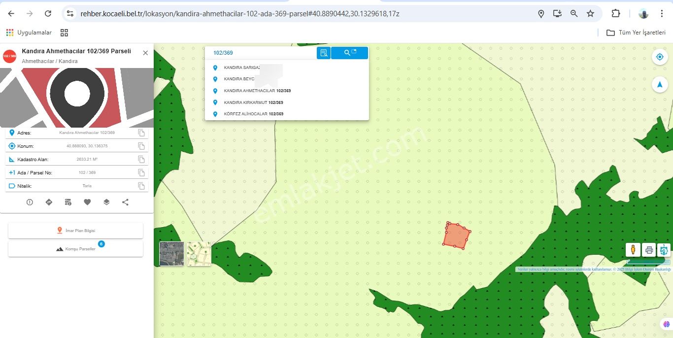 Kandıra/ahmethacılar Köyünde Yatırımlık 2 Adet Tarla. - Görsel 17