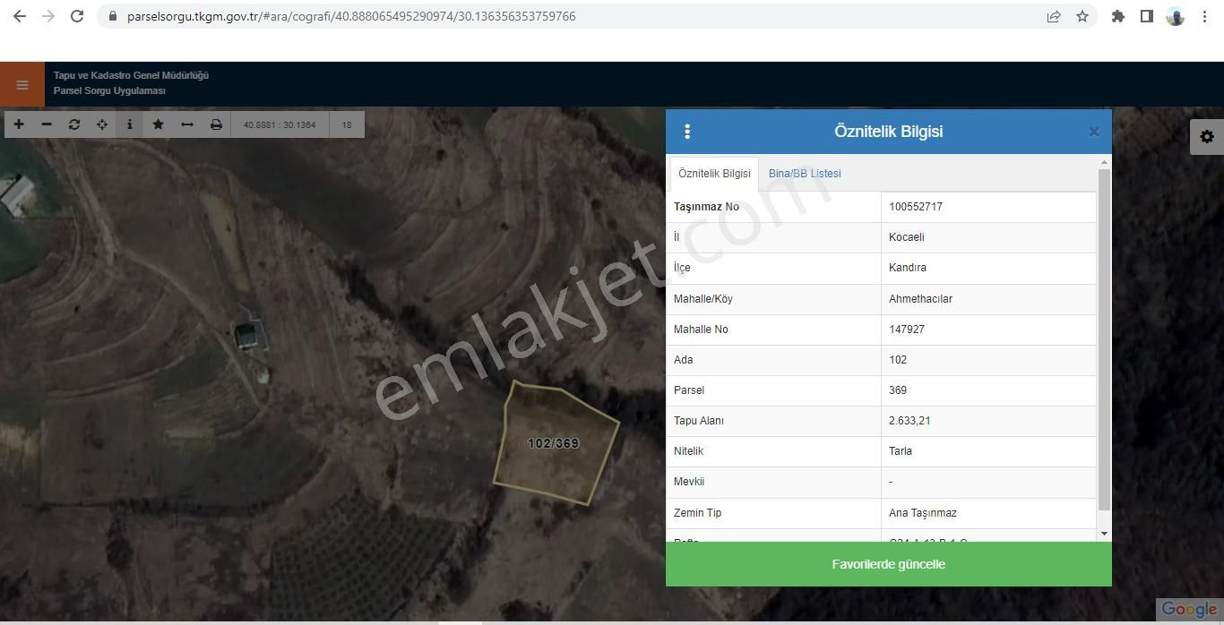 Kandıra/ahmethacılar Köyünde Yatırımlık 2 Adet Tarla. - Görsel 15