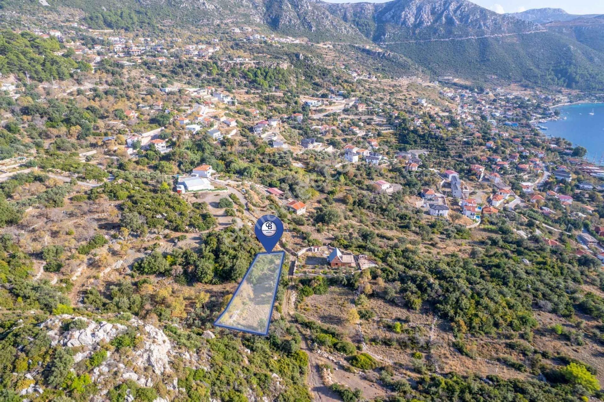 Cb Marina'dan Marmaris Söğütte Eşsiz Deniz Manzaralı 430m2 Tarla - Görsel 2