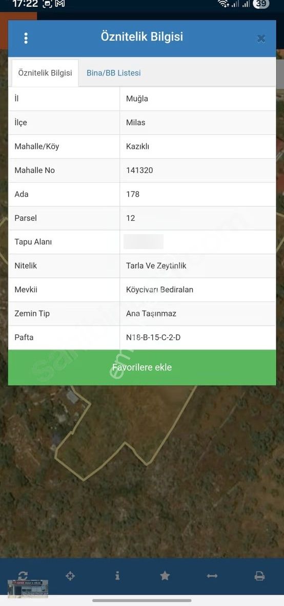 Muğla Milas Kazıklı Köyü İçinde 22 Dönüm Tarla Ve Zeytinlik - Görsel 3