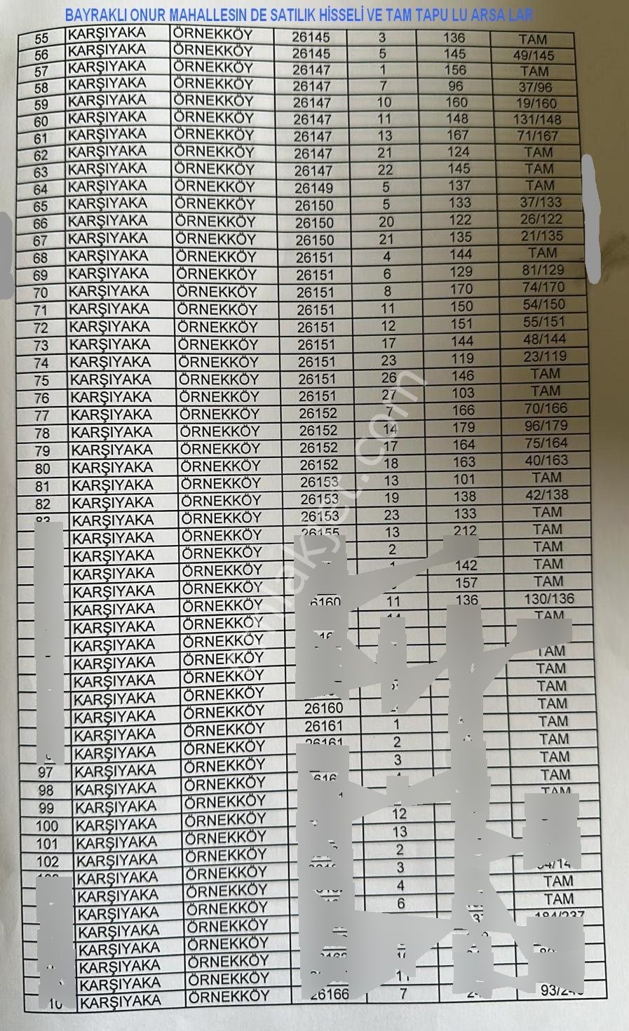 Bayraklı Onur Mahallesin De Hissemi Arıyorum Diyen Satılık Hissesini Arayan Arsa Sahipleri - Görsel 33