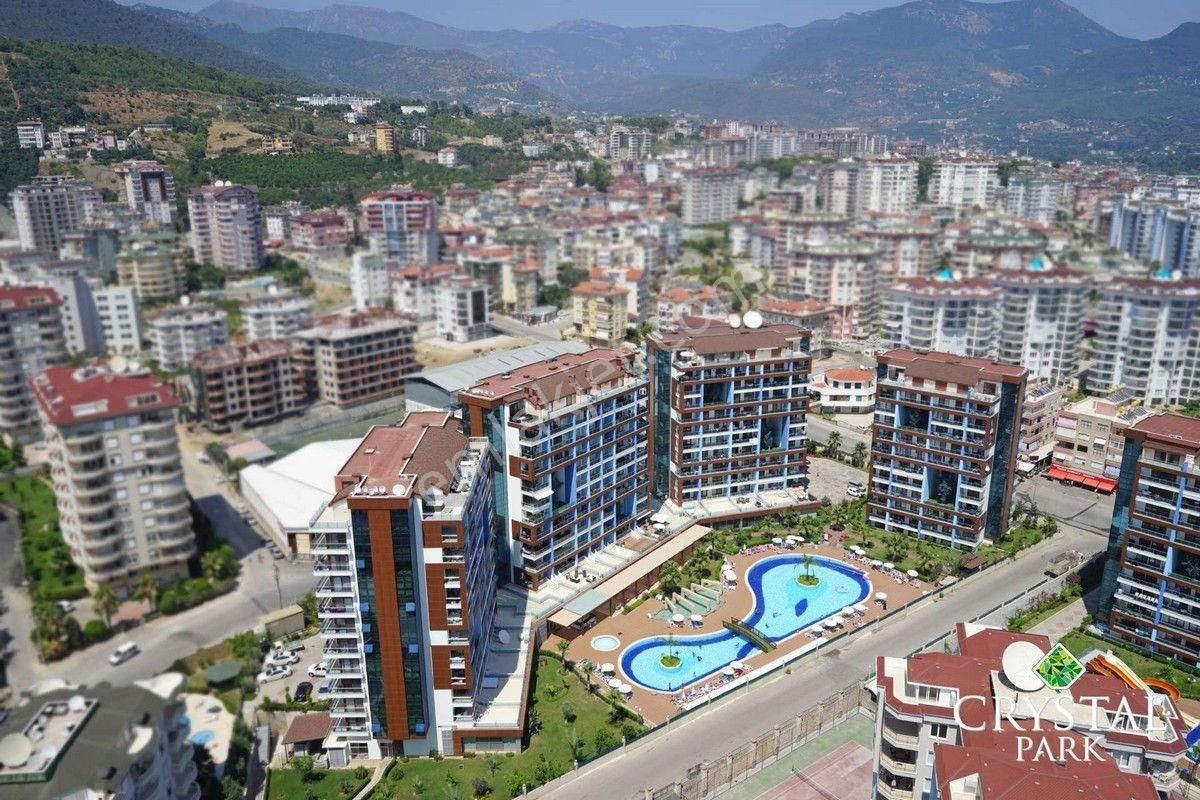 Alanya Cikcilli Crystal Park 2 Kompleksinde Deniz Ve Alanya Kalesi Manzaralı Satılık 2+1 Daire