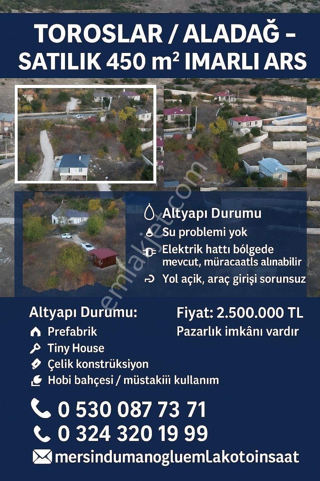 🏡 Toroslar / Aladağ – Satılık 450 M² İmarlı Arsa - Görsel 5