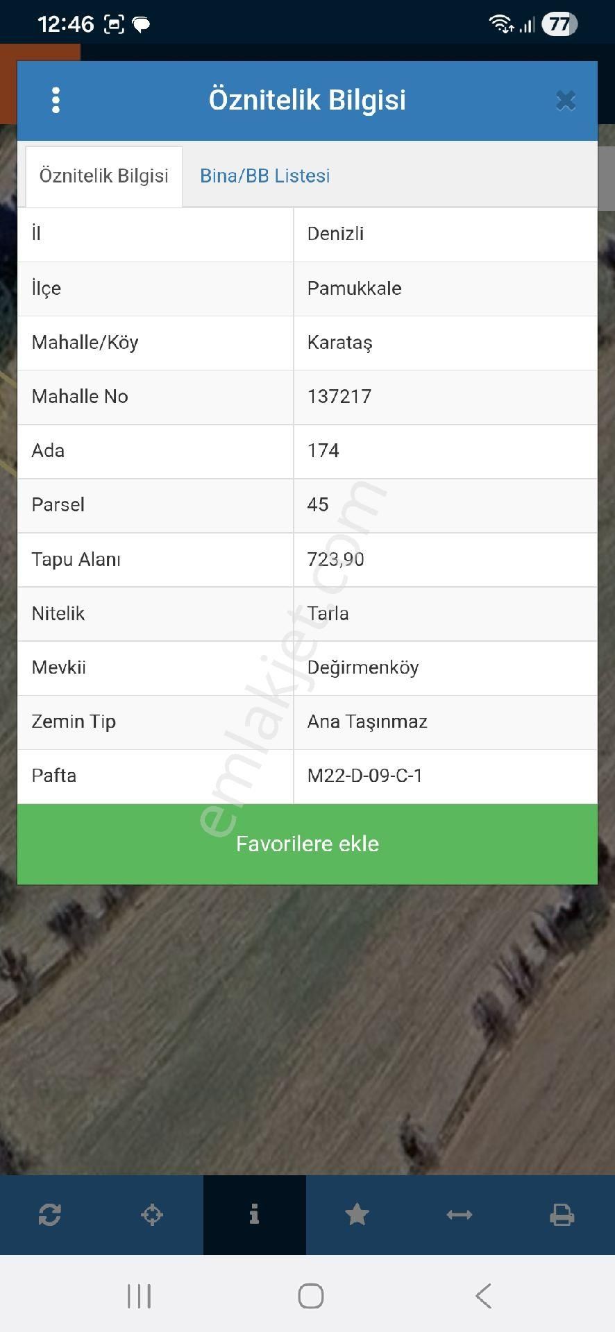 Denizli Pamukkale Karataşta 724 Metre Kare Tarlamız Satılıktır - Görsel 4