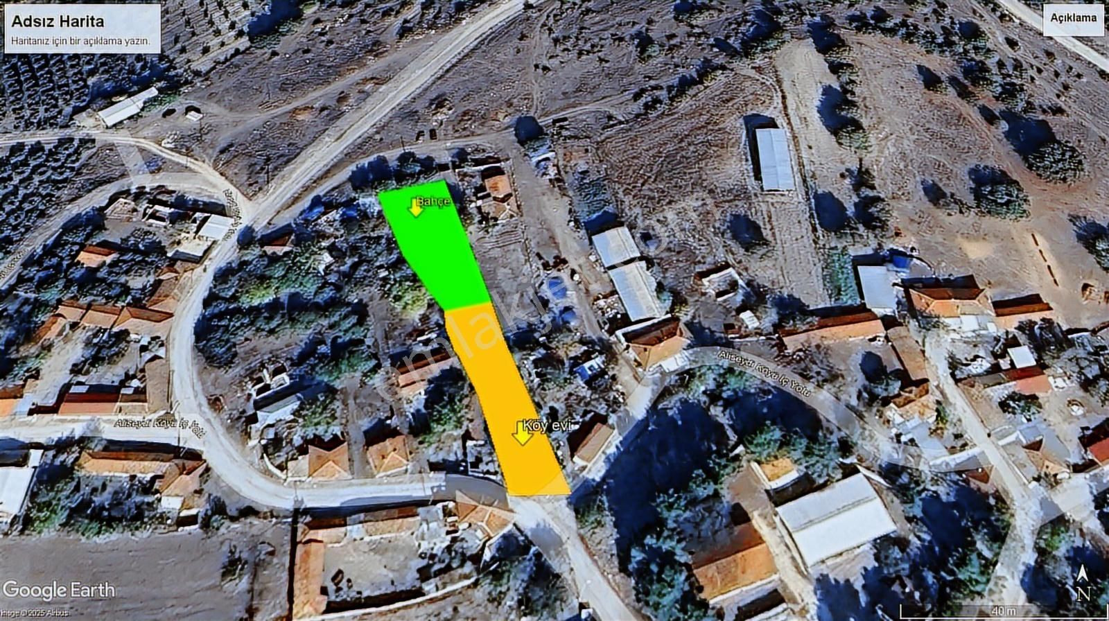 Köyiçi İmarlı 1328 M2 Arsa Ve Bahçesi Bursa - Görsel 3