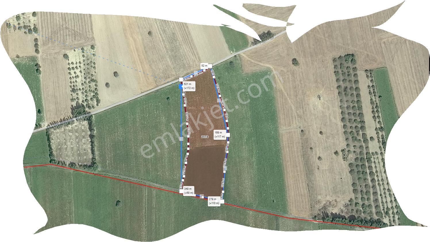 Özpınar,dan Çavuş Köyü Satılık 10 340 M2 Hisseli- Suyu- Yolu Olan Tarla-bahçe - Görsel 4