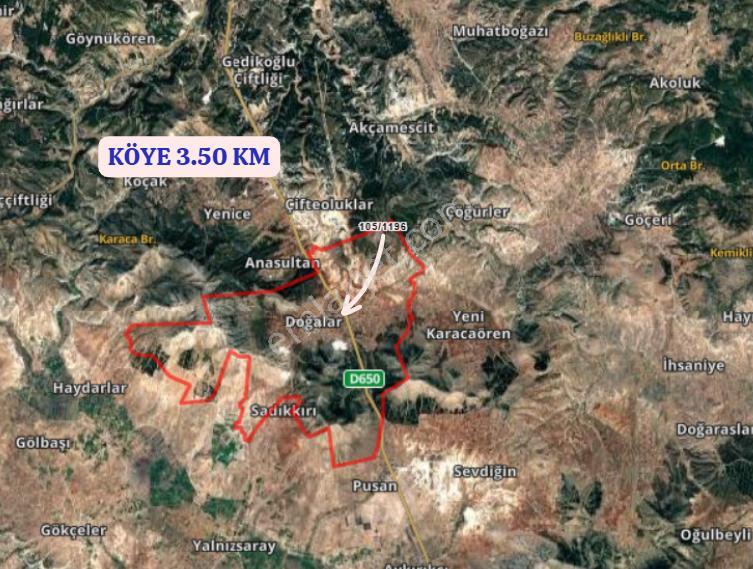 Kütahya Merkez Doğalar Köyünde 2.378 M² Tarla Satılıktır - Görsel 4