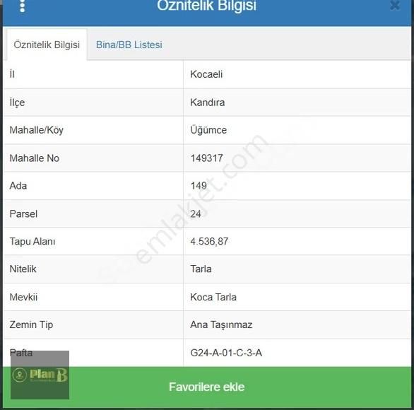 Kandıra Üğümce'de 4.536 M² Satılık Yatırımlık Parsel